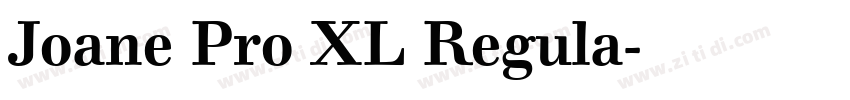 Joane Pro XL Regula字体转换